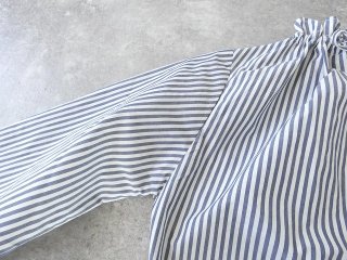 SSC 先染めタイプライターストライプ衿リボン通し長袖ブラウスの商品画像26