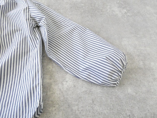 SSC 先染めタイプライターストライプ衿リボン通し長袖ブラウスの商品画像27