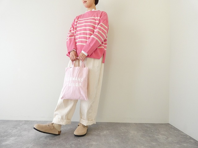 tumugu(ツムグ) ランダムリブニットボーダープルオーバーの商品画像1