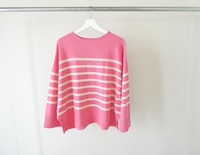 tumugu(ツムグ) ランダムリブニットボーダープルオーバーの商品画像10