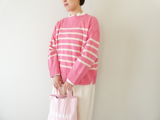 tumugu(ツムグ) ランダムリブニットボーダープルオーバーの商品画像2