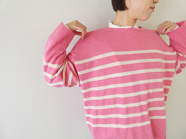 tumugu(ツムグ) ランダムリブニットボーダープルオーバーの商品画像4