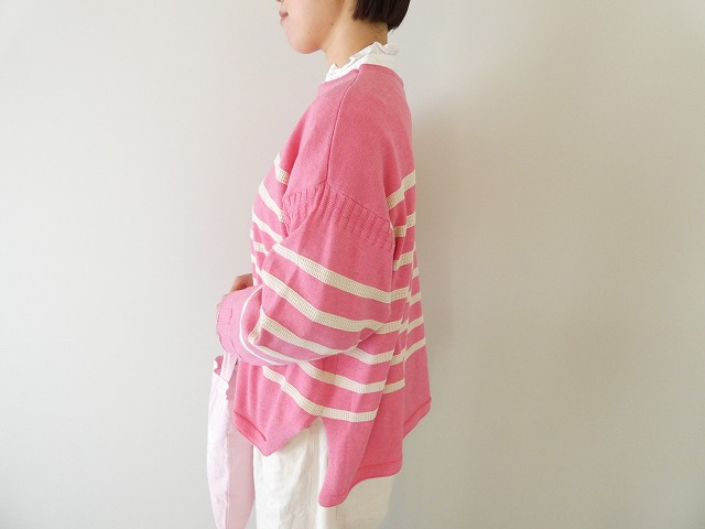 tumugu(ツムグ) ランダムリブニットボーダープルオーバーの商品画像5