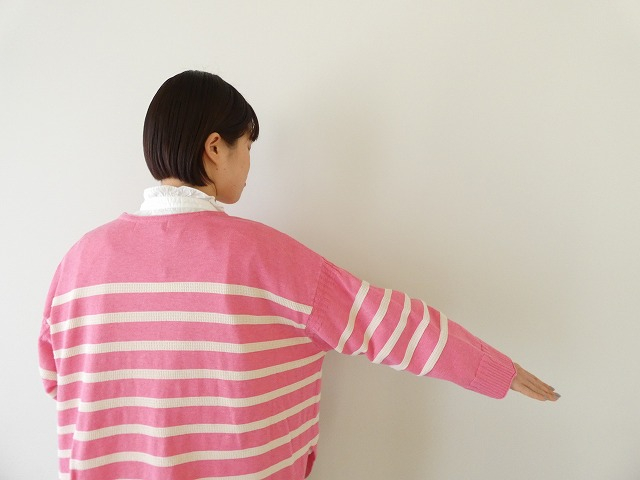 tumugu(ツムグ) ランダムリブニットボーダープルオーバーの商品画像7