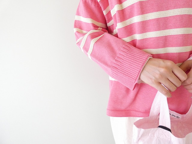 tumugu(ツムグ) ランダムリブニットボーダープルオーバーの商品画像8