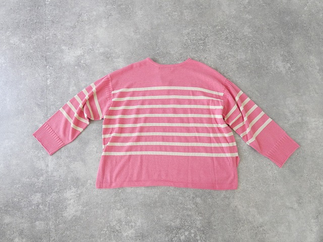 tumugu(ツムグ) ランダムリブニットボーダープルオーバーの商品画像9