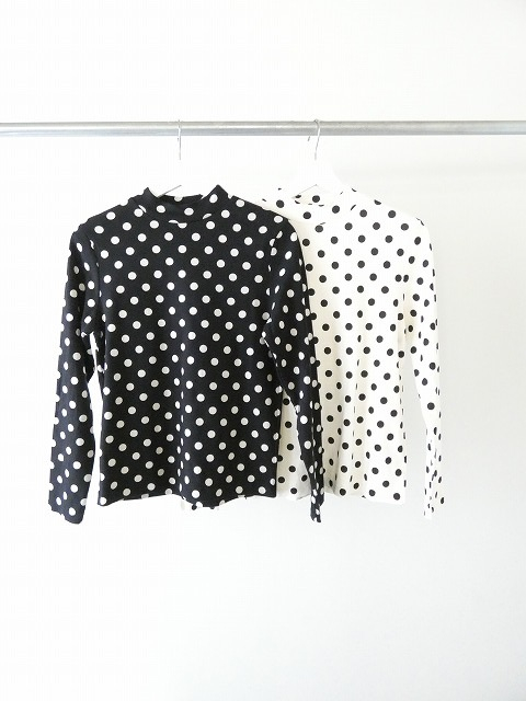 CHILD WOMAN(チャイルドウーマン) フライスドットプリントハイネック長袖の商品画像3