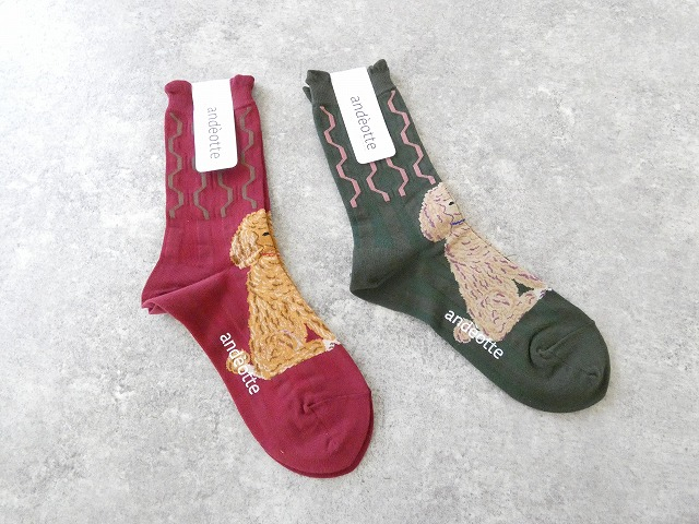  ハイゲージクルーソックス ドッグの商品画像1