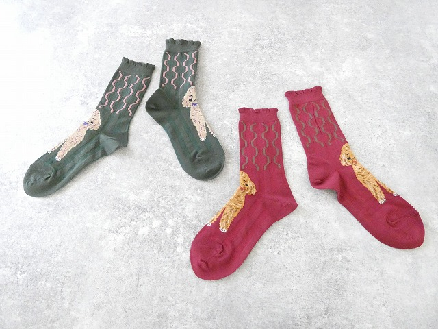  ハイゲージクルーソックス ドッグの商品画像2