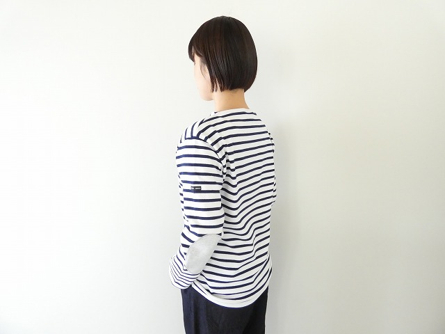 SAINT JAMES(セントジェームス) ひじパッチボーダーカットソー ウェッソン NEIGE/MARINE/GRIS CLAIR　13JC OUES.COUD.Uの商品画像6
