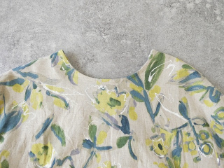 ina(イナ) 綿麻シーチングプリントギャザー2WAYブラウスの商品画像27