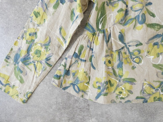 ina(イナ) 綿麻シーチングプリントギャザー2WAYブラウスの商品画像32