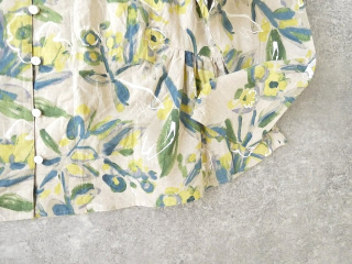 ina(イナ) 綿麻シーチングプリントギャザー2WAYブラウスの商品画像37