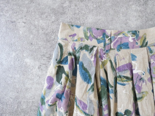 ina(イナ) 綿麻シーチングプリントタックスカートの商品画像30