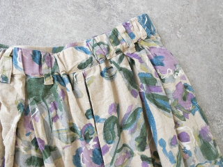 ina(イナ) 綿麻シーチングプリントタックスカートの商品画像36