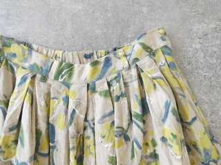 ina(イナ) 綿麻シーチングプリントタックスカートの商品画像45