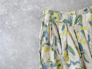 ina(イナ) 綿麻シーチングプリントタックスカートの商品画像46