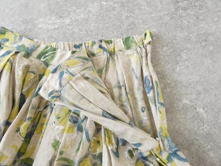 ina(イナ) 綿麻シーチングプリントタックスカートの商品画像51