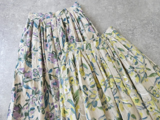 ina(イナ) 綿麻シーチングプリントタックスカートの商品画像52