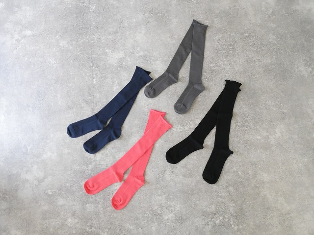 homspun(ホームスパン) シルケットコットンハイソックスの商品画像2