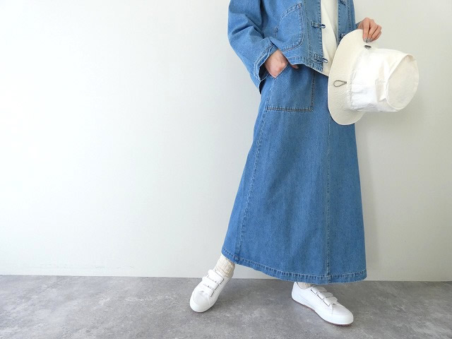 PAR ICI(パーリッシィ) 8.5ozライトオンスデニム 後ろゴムスカートの商品画像2