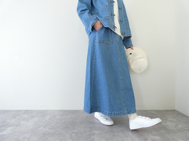 PAR ICI(パーリッシィ) 8.5ozライトオンスデニム 後ろゴムスカートの商品画像6