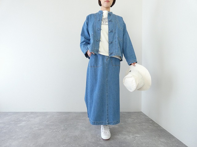 PAR ICI(パーリッシィ) 8.5ozライトオンスデニム 後ろゴムスカートの商品画像7