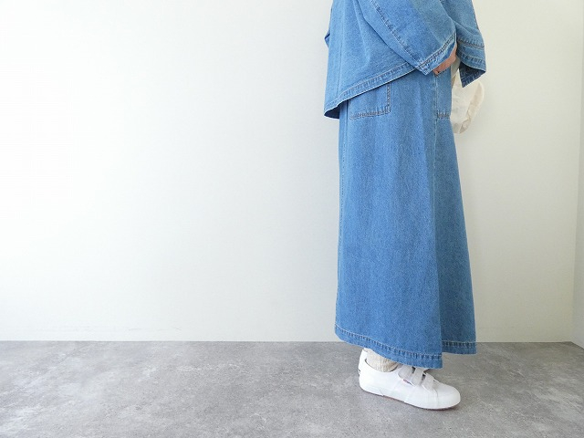 PAR ICI(パーリッシィ) 8.5ozライトオンスデニム 後ろゴムスカートの商品画像9