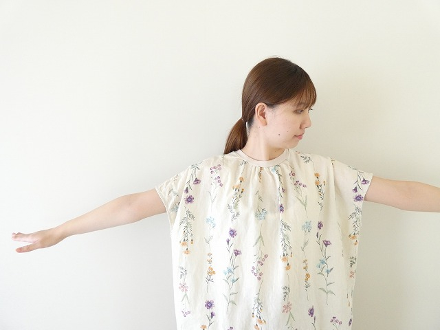 NARU リネンコットン彩りコクーンシャツの商品画像3