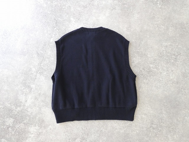 mao made(マオメイド) やわらかコットンミラノリブ風 異ゲージリブWジップベストの商品画像12