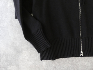 mao made(マオメイド) やわらかコットンミラノリブ風 異ゲージリプダブルジップブルゾンの商品画像32