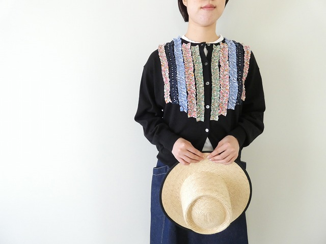 mao made(マオメイド) ふりふりフリルカーディガン(ドット&柄ミックス)の商品画像3