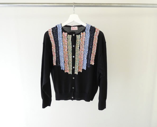 mao made(マオメイド) ふりふりフリルカーディガン(ドット&柄ミックス)の商品画像8