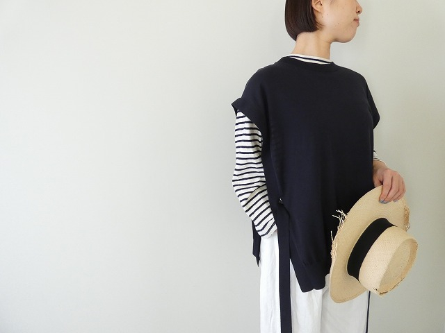 MidiUmi(ミディウミ) side ribbon vest サイドリボンベストの商品画像7
