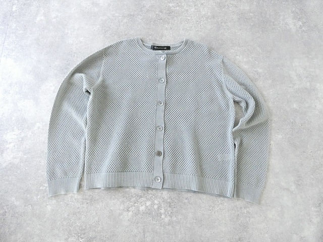 mizuiro ind(ミズイロインド) ストーンウォッシュメッシュクルーネックカーディガンの商品画像11