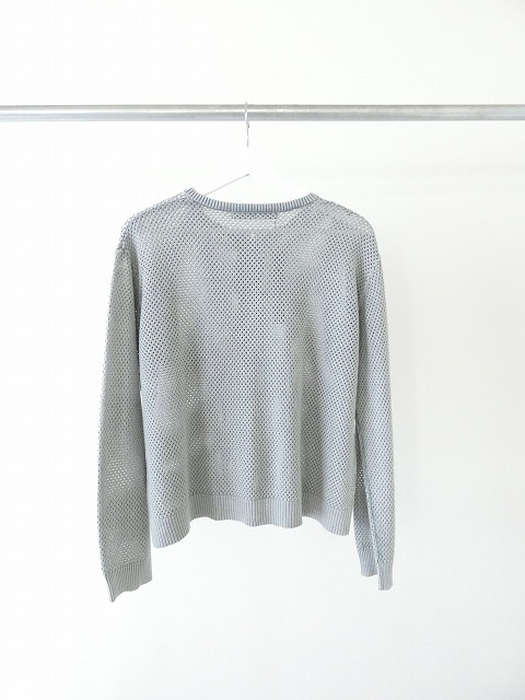 mizuiro ind(ミズイロインド) ストーンウォッシュメッシュクルーネックカーディガンの商品画像12