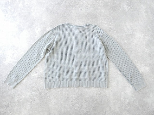 mizuiro ind(ミズイロインド) ストーンウォッシュメッシュクルーネックカーディガンの商品画像13