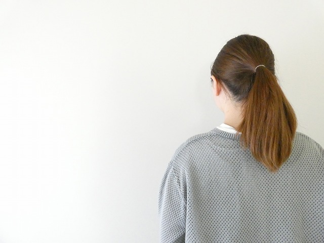 mizuiro ind(ミズイロインド) ストーンウォッシュメッシュクルーネックカーディガンの商品画像7