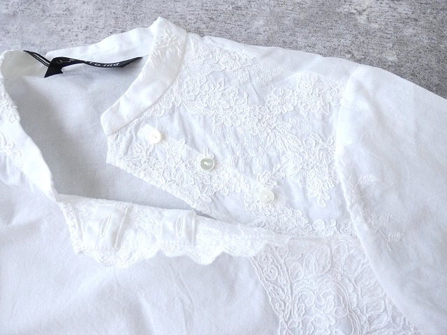 mizuiro ind(ミズイロインド) lace chinoiserie shirtの商品画像11