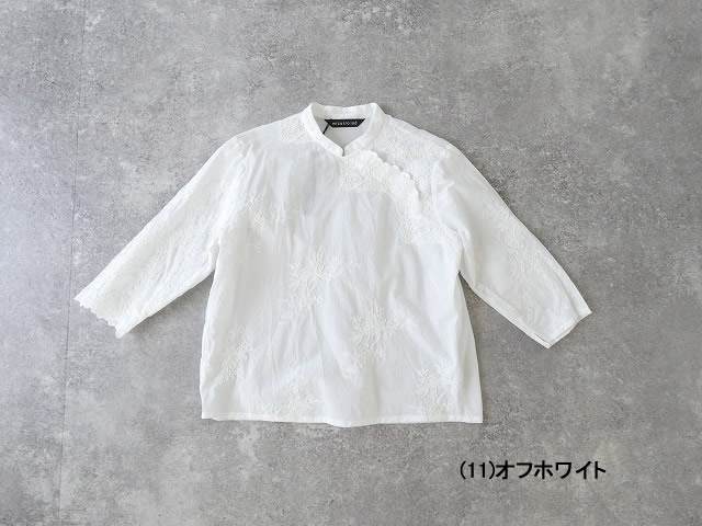 mizuiro ind(ミズイロインド) lace chinoiserie shirtの商品画像28
