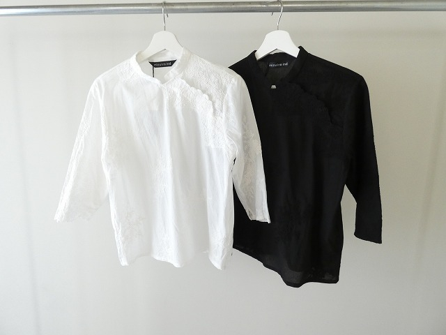 mizuiro ind(ミズイロインド) lace chinoiserie shirtの商品画像9