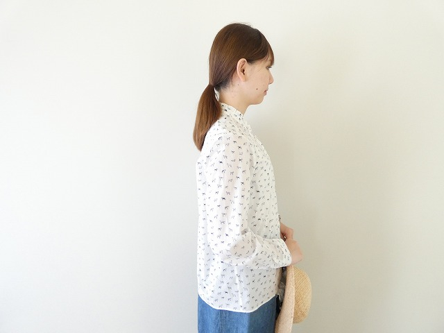  リバティMans Best Friendsスタンドフリルシャツの商品画像5