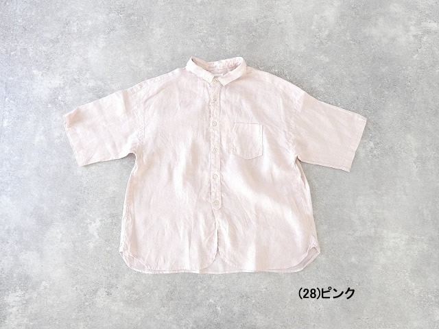 prit(プリット) 60/1フレンチリネン5分袖レギュラーカラーシャツの商品画像42