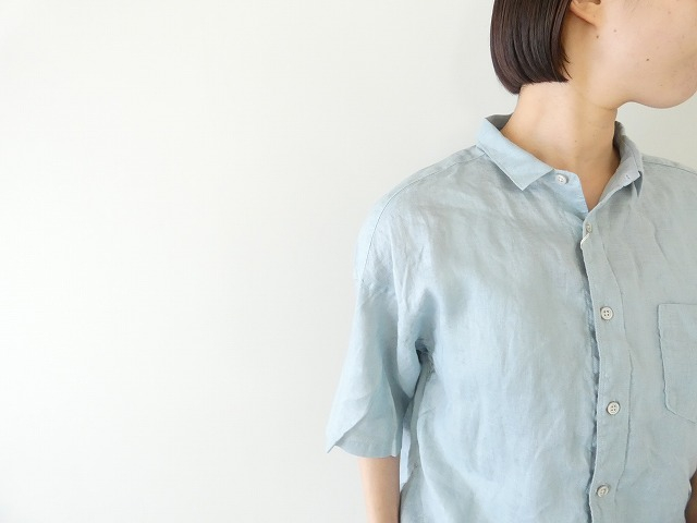 prit(プリット) 60/1フレンチリネン5分袖レギュラーカラーシャツの商品画像6