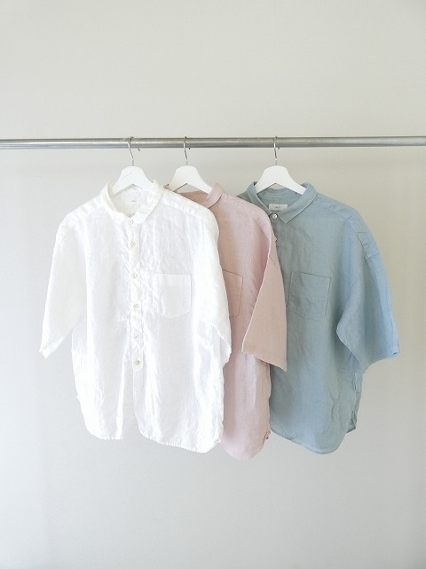 prit(プリット) 60/1フレンチリネン5分袖レギュラーカラーシャツの商品画像8