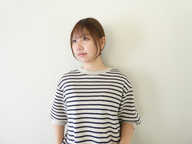 TANG(タング) スーピマコットン裾リブ半袖プルオーバーの商品画像4