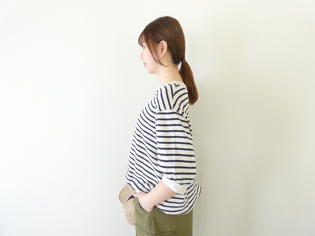 TANG(タング) スーピマコットン裾リブ半袖プルオーバーの商品画像8