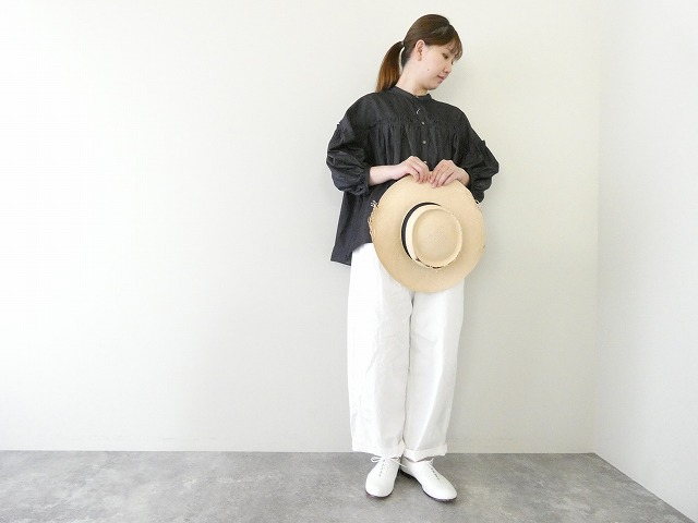 UNIVERSAL TISSU(ユニヴァーサル ティシュ) 5.4ozデニムバンドカラーブラウスの商品画像1