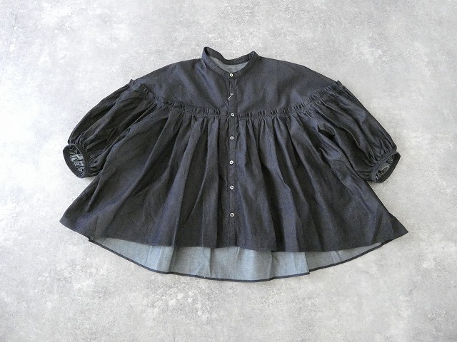 UNIVERSAL TISSU(ユニヴァーサル ティシュ) 5.4ozデニムバンドカラーブラウスの商品画像10