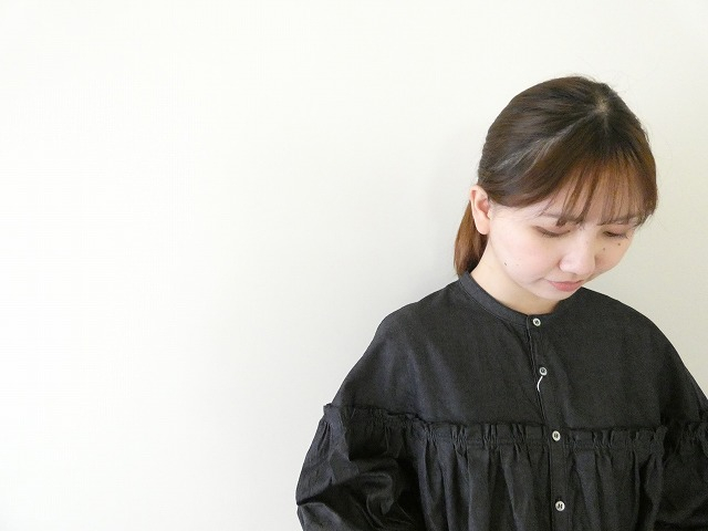 UNIVERSAL TISSU(ユニヴァーサル ティシュ) 5.4ozデニムバンドカラーブラウスの商品画像4